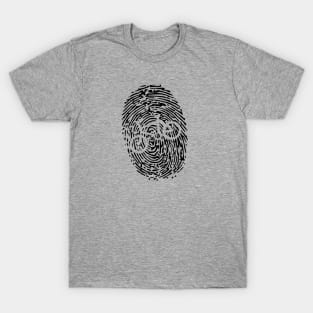 Biker's Fingerprint T-Shirt T-Shirt